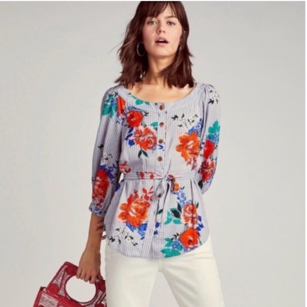 MAEVE 12 Lilorne Striped Top - 2